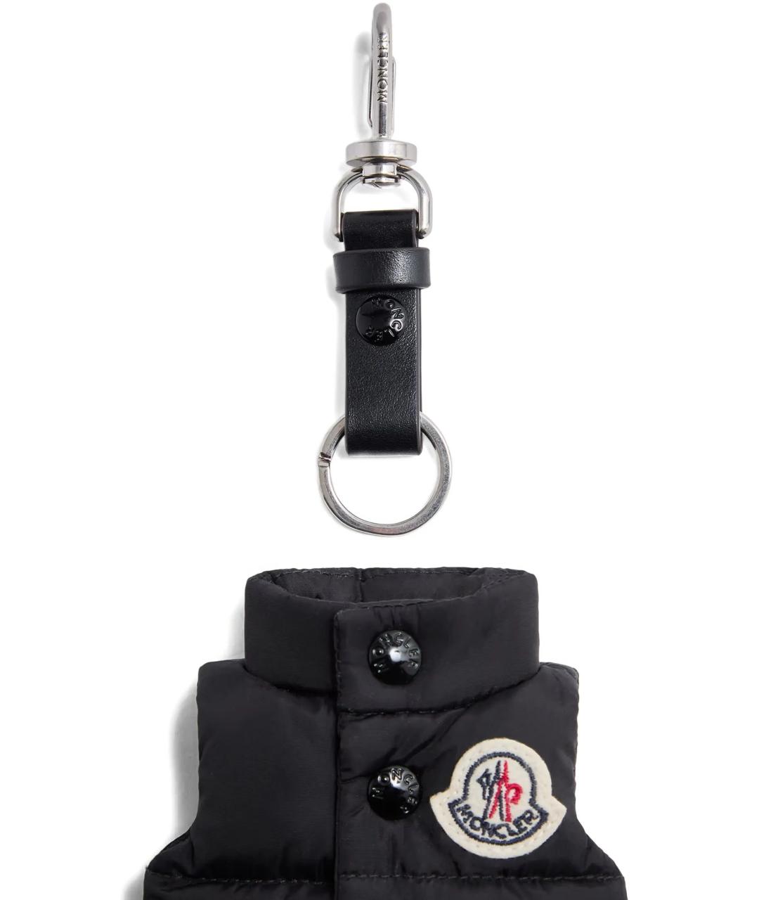 MONCLER Черный брелок, фото 3