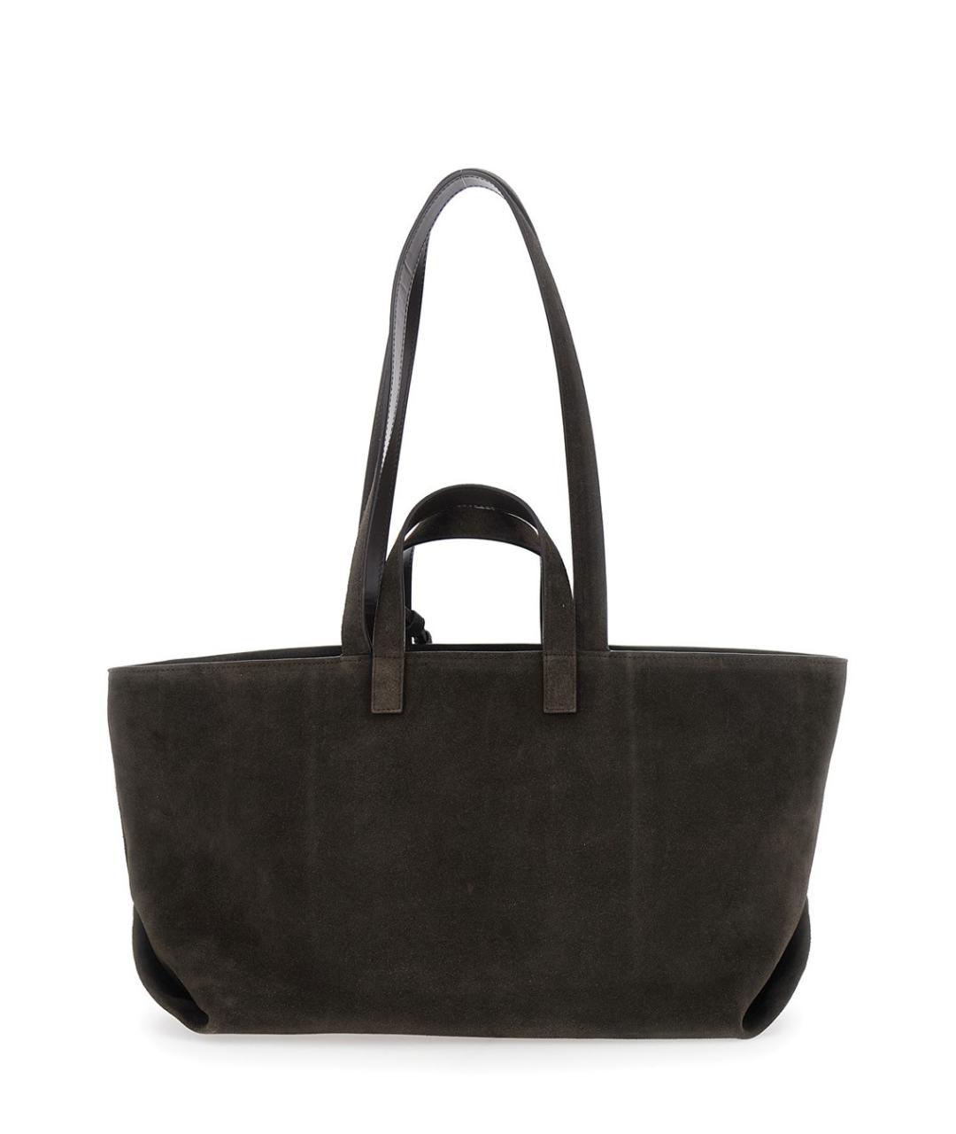 A.P.C. Коричневая замшевая сумка тоут, фото 4