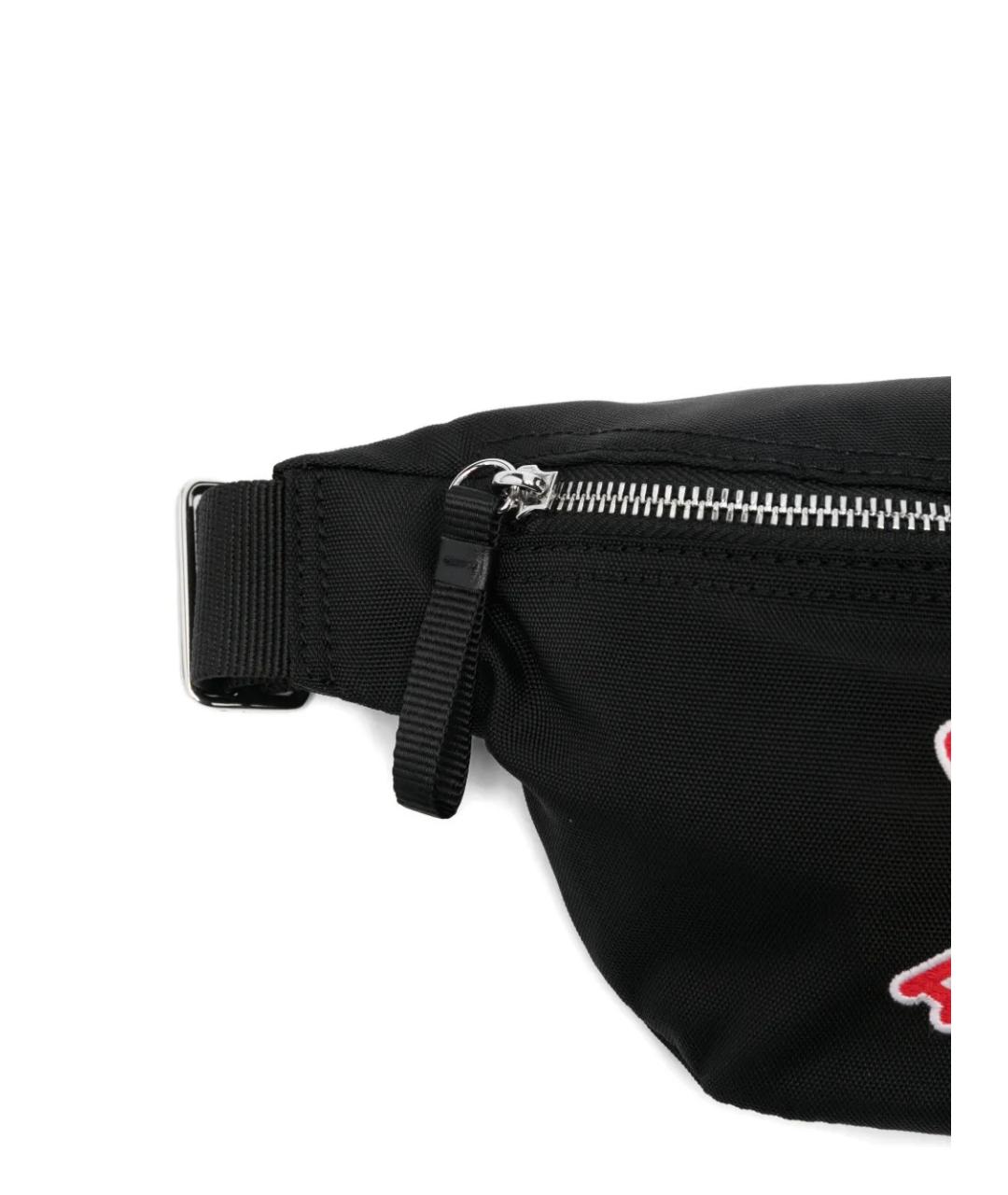 KENZO Черная синтетическая сумка на плечо, фото 4