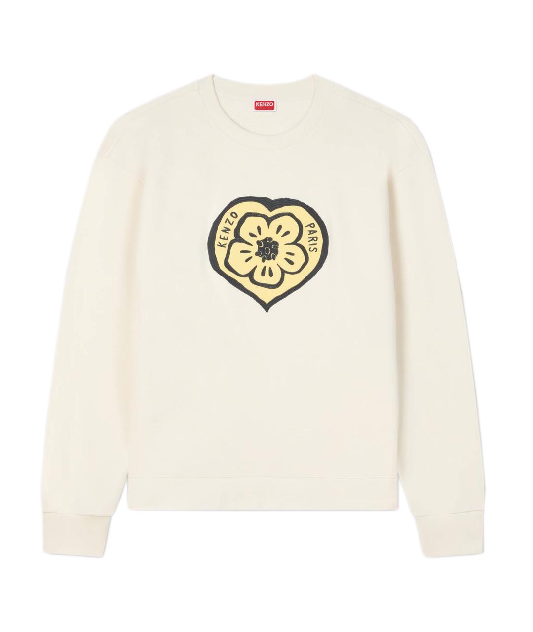 KENZO Белый хлопковый джемпер / свитер, фото 1