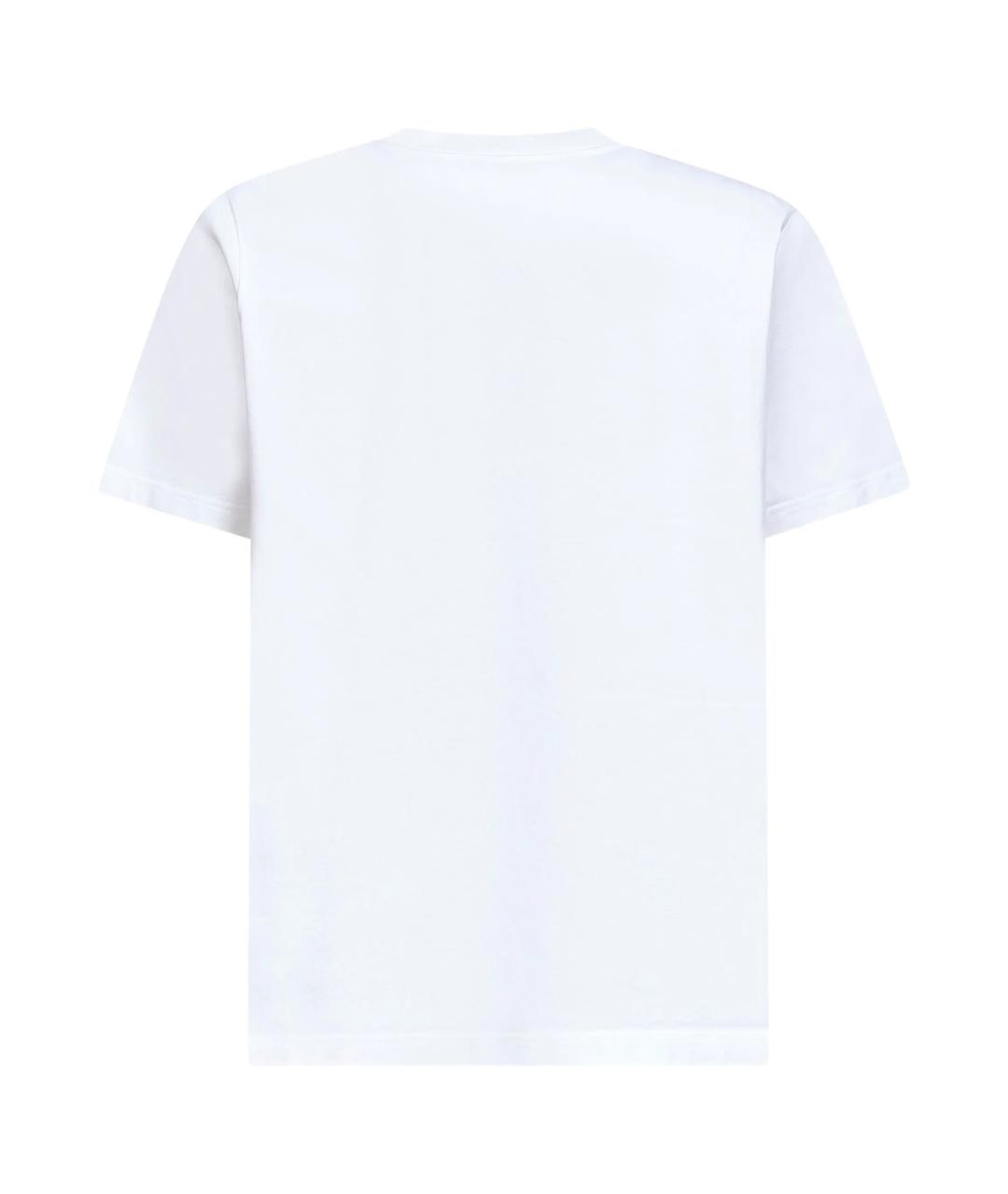 CASABLANCA Белая хлопковая футболка, фото 2