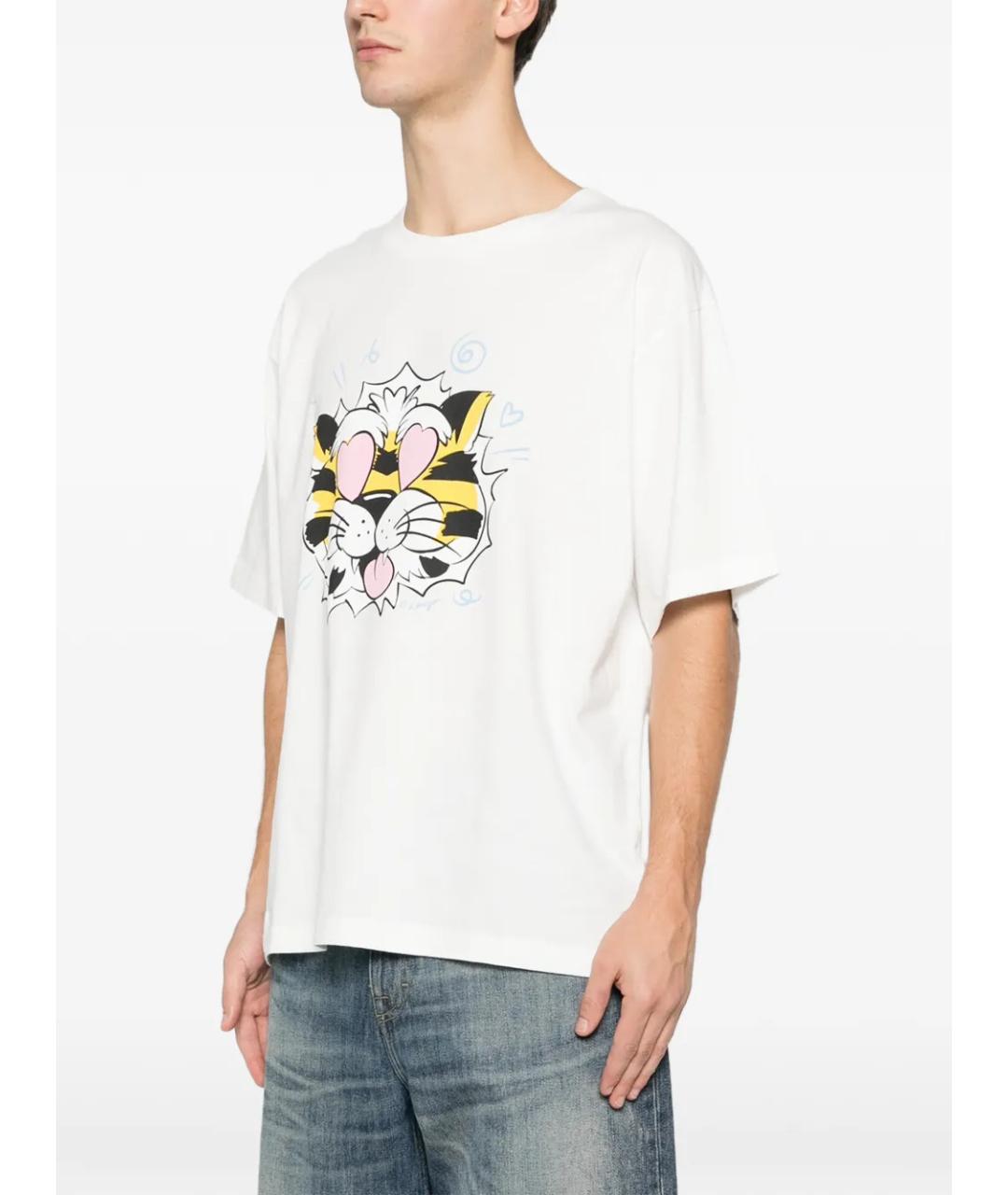 KENZO Белая хлопковая футболка, фото 3