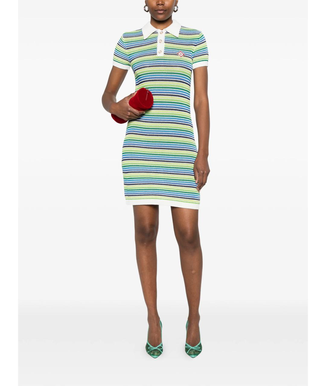 CASABLANCA Мульти хлопковое повседневное платье, фото 2