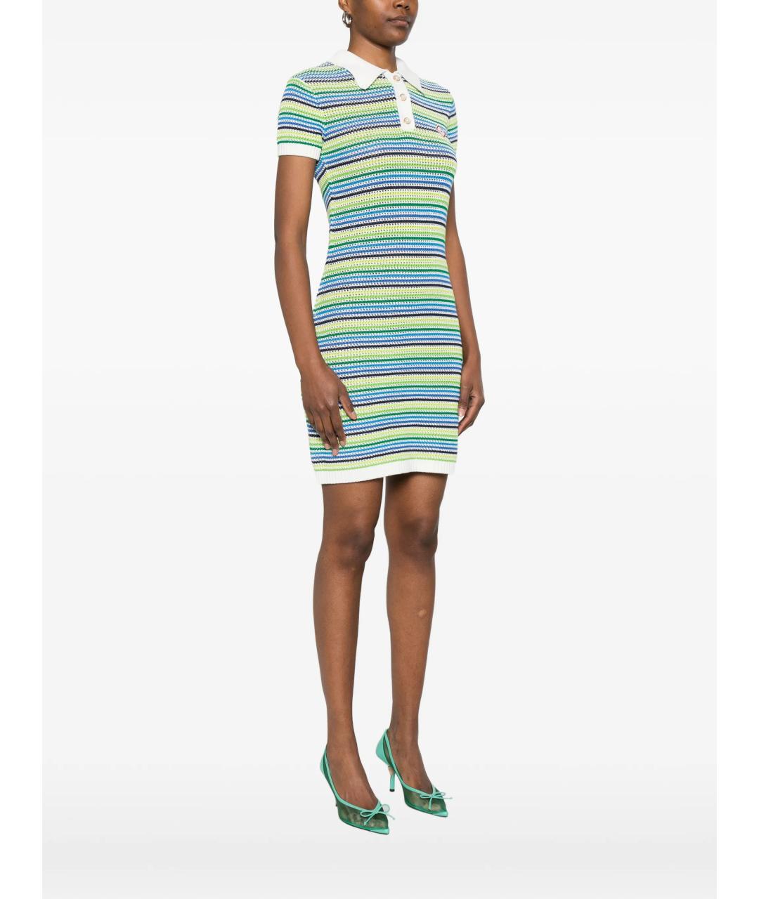 CASABLANCA Мульти хлопковое повседневное платье, фото 3