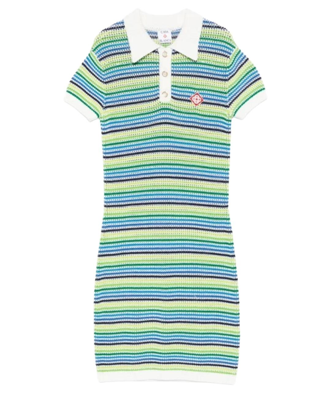 CASABLANCA Мульти хлопковое повседневное платье, фото 1