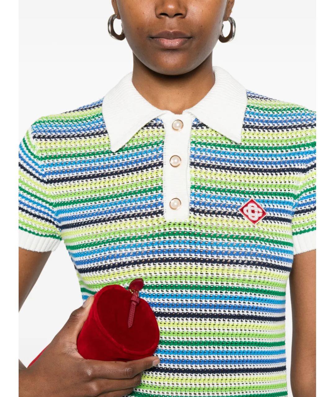 CASABLANCA Мульти хлопковое повседневное платье, фото 5