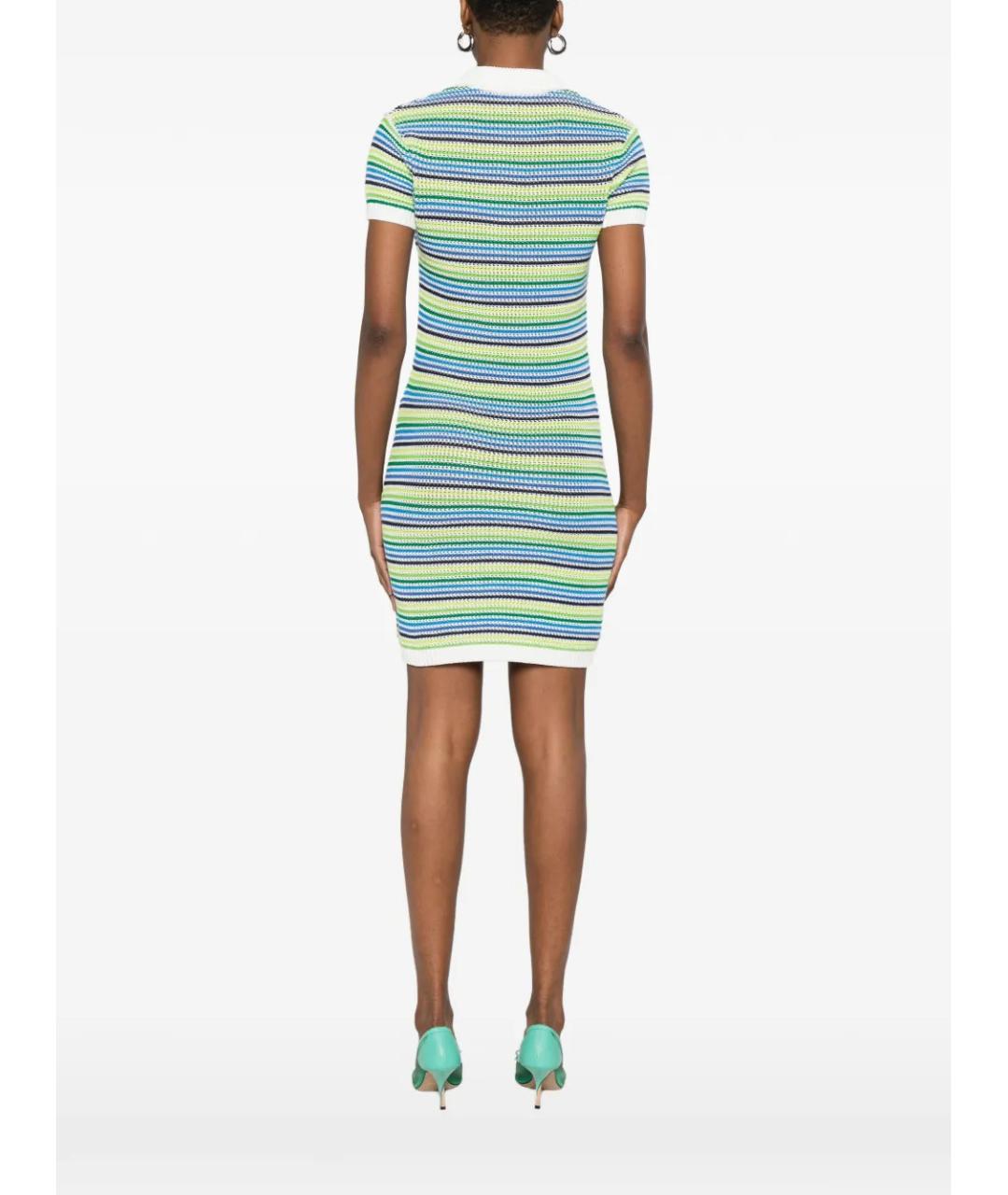 CASABLANCA Мульти хлопковое повседневное платье, фото 4