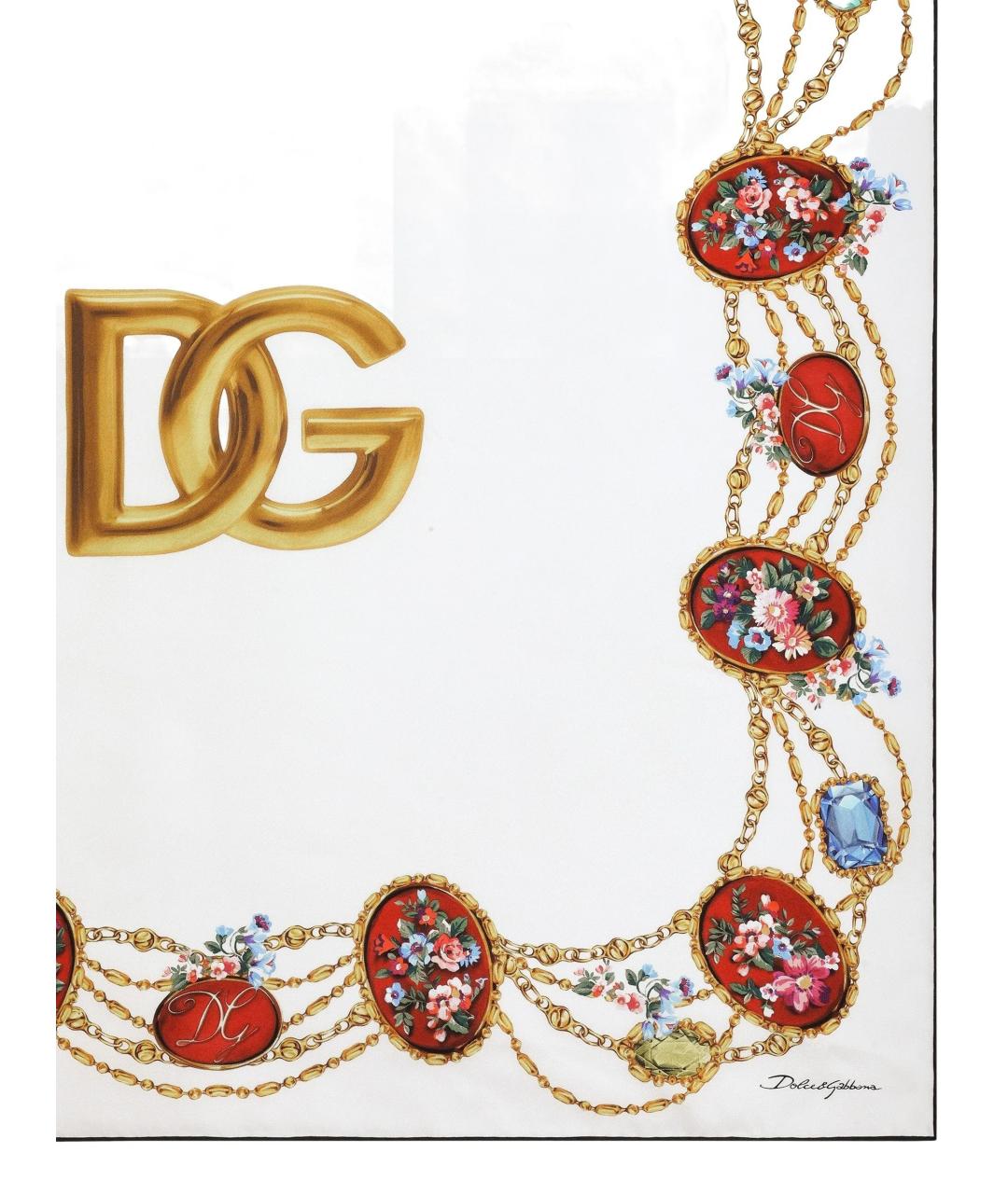 DOLCE&GABBANA Мульти шелковый платок, фото 2