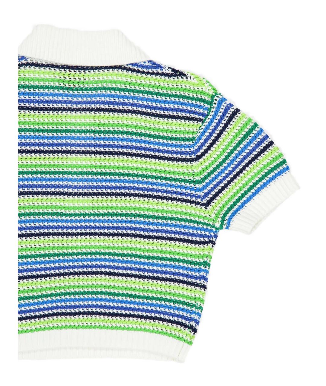 CASABLANCA Зеленая хлопковая футболка, фото 4