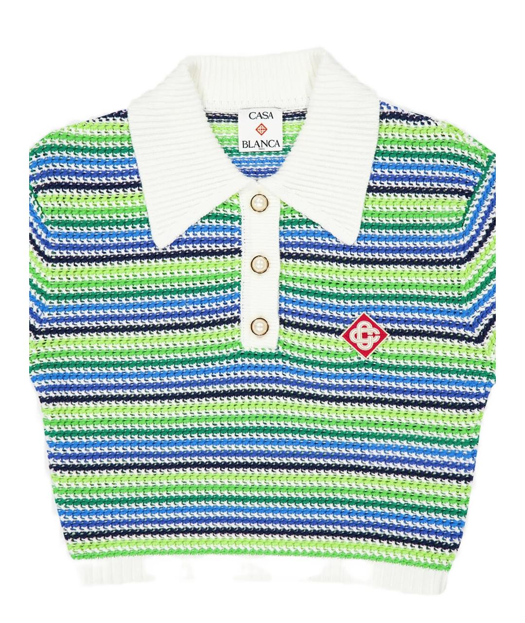 CASABLANCA Зеленая хлопковая футболка, фото 3