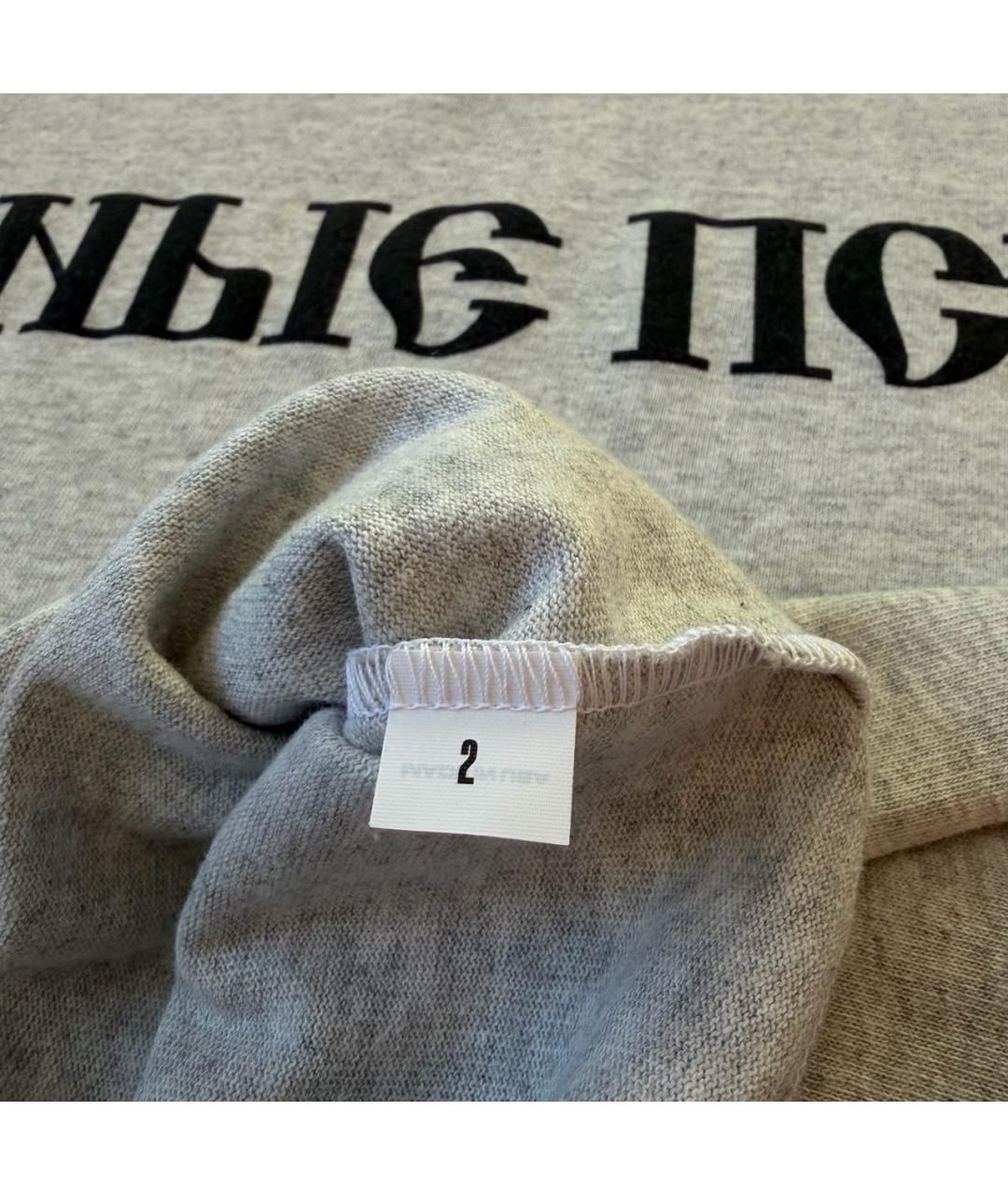 YEEZY Серая хлопковая футболка, фото 3