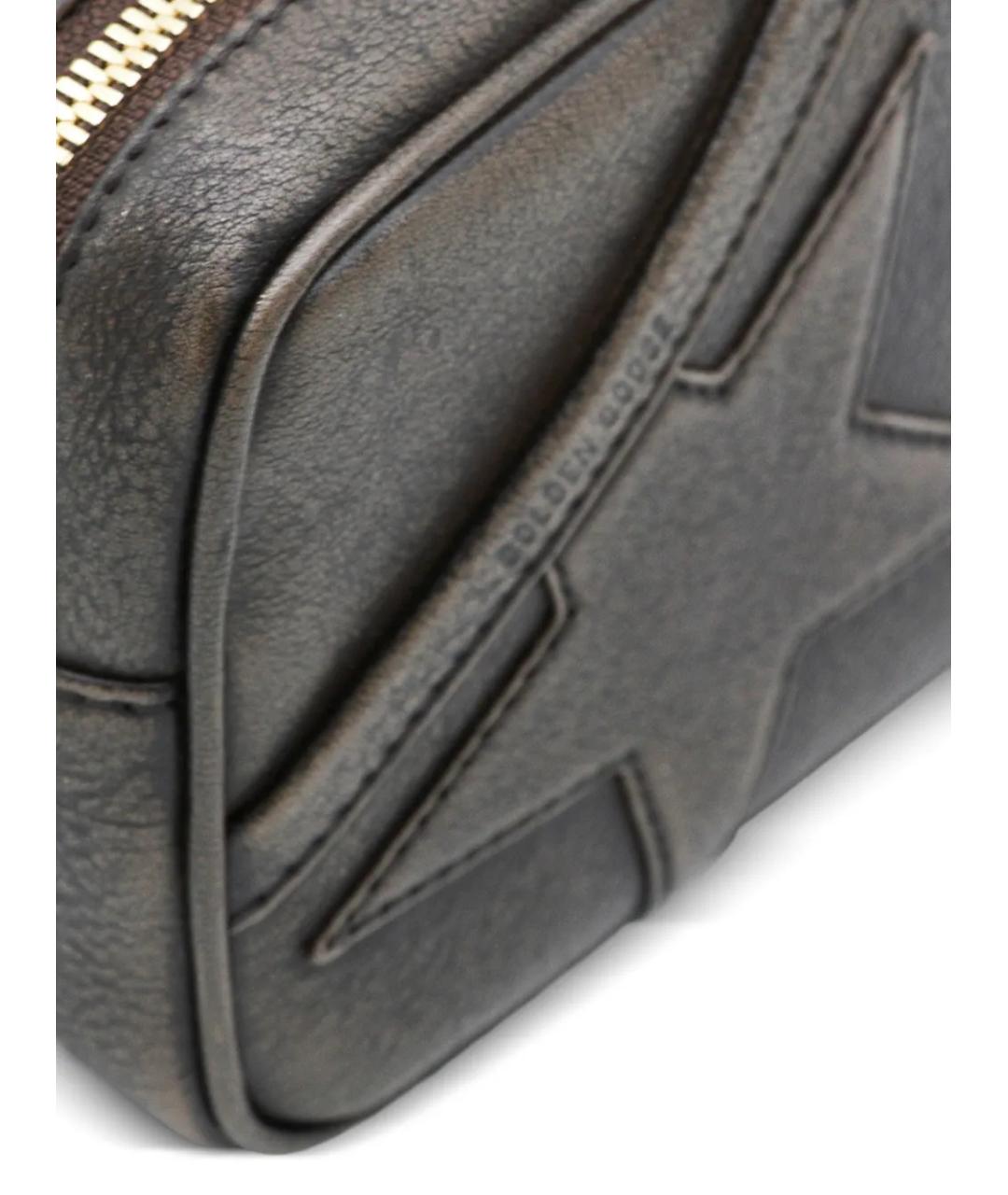 GOLDEN GOOSE DELUXE BRAND Коричневая кожаная сумка через плечо, фото 4