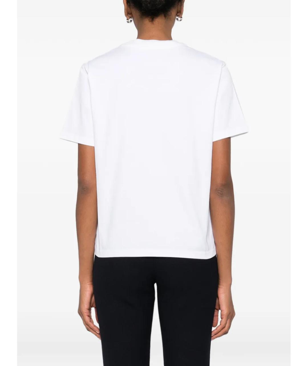 CASABLANCA Белая хлопковая футболка, фото 4