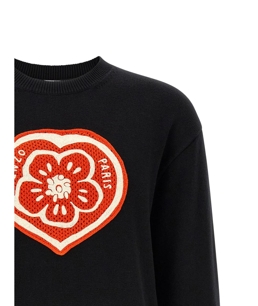 KENZO Черный хлопковый джемпер / свитер, фото 3