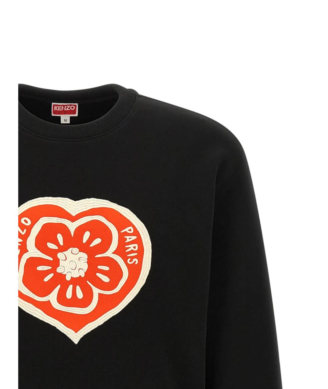 KENZO Черный хлопковый джемпер / свитер, фото 3