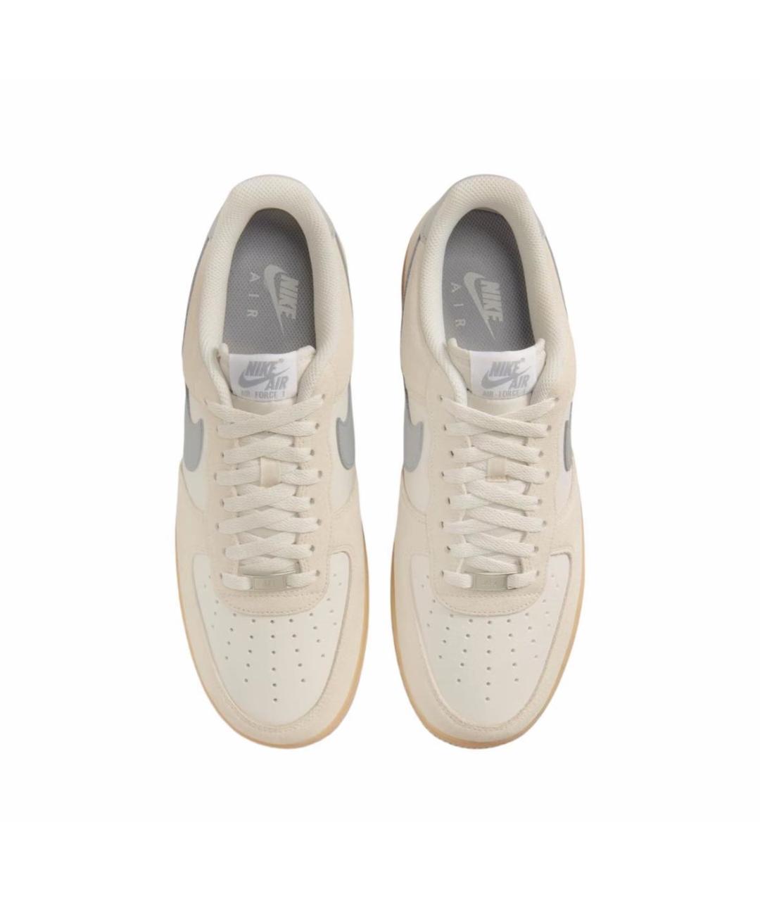 NIKE Бежевые замшевые низкие кроссовки / кеды, фото 3