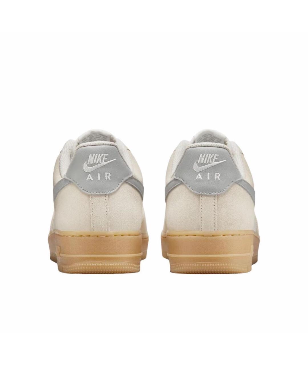 NIKE Бежевые замшевые низкие кроссовки / кеды, фото 4