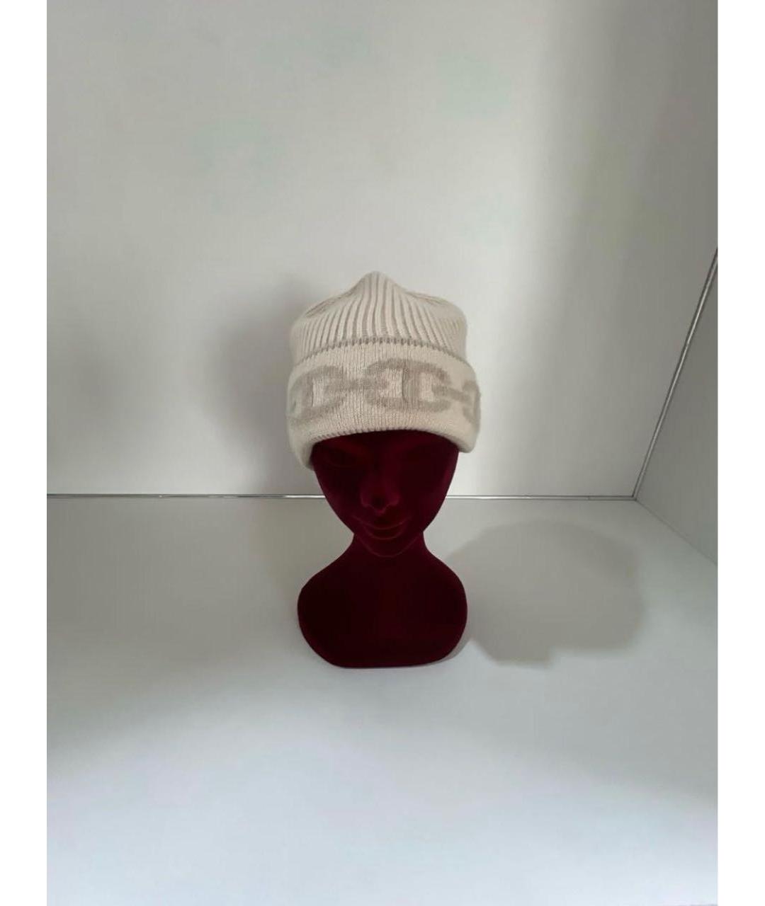 HERMES Бежевая кашемировая шапка, фото 5