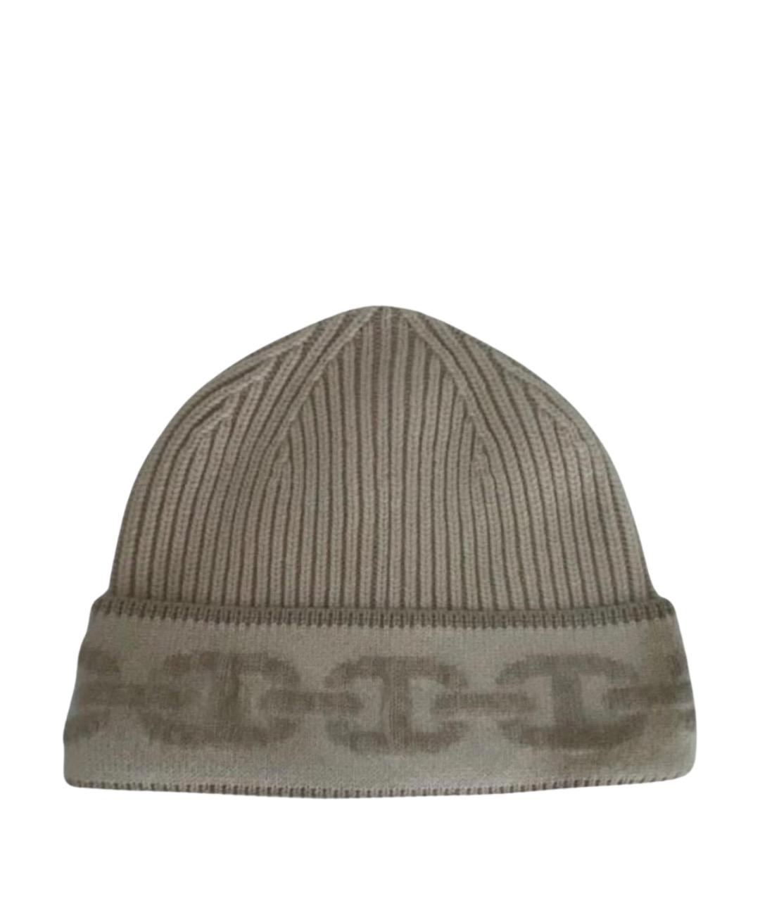 HERMES Бежевая кашемировая шапка, фото 1