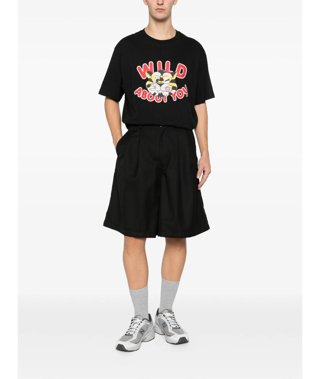 KENZO Черная хлопковая футболка, фото 2