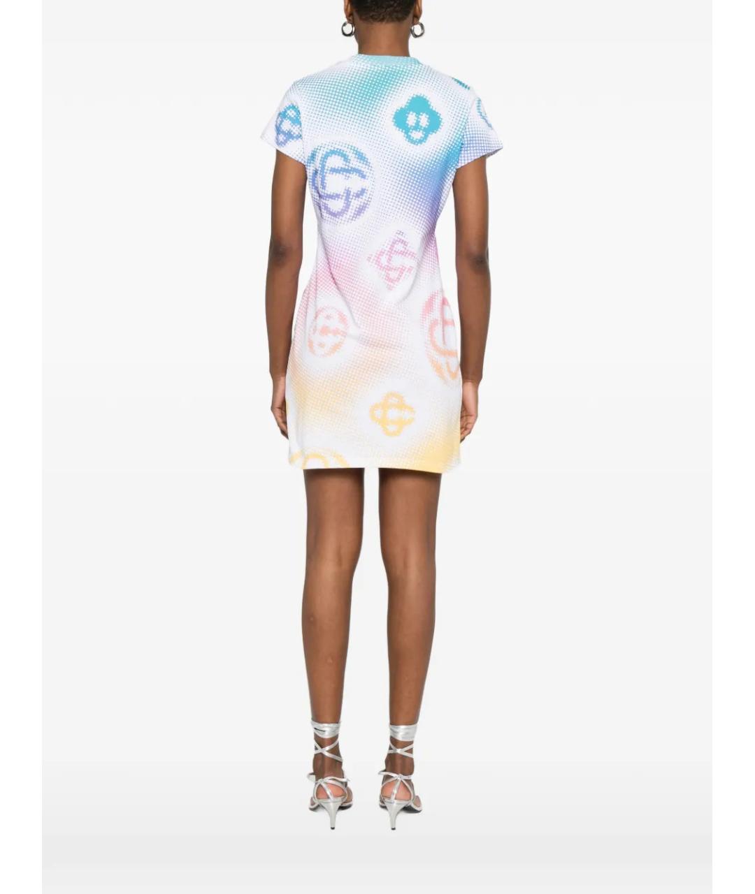 CASABLANCA Мульти хлопковое повседневное платье, фото 4