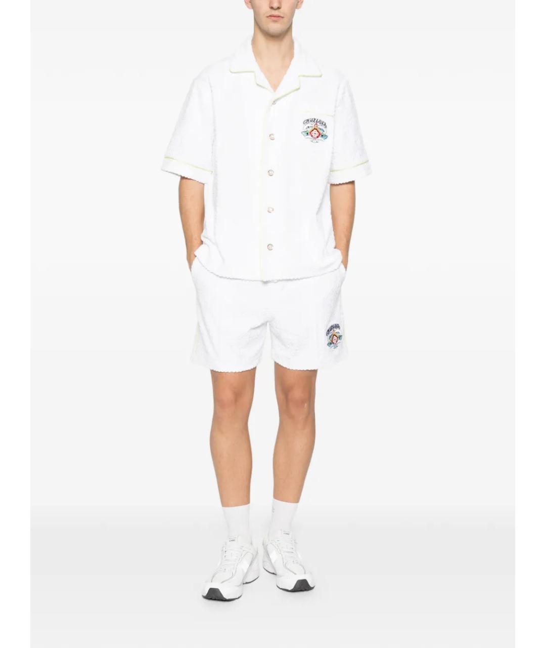 CASABLANCA Белая хлопко-полиэстеровая кэжуал рубашка, фото 2