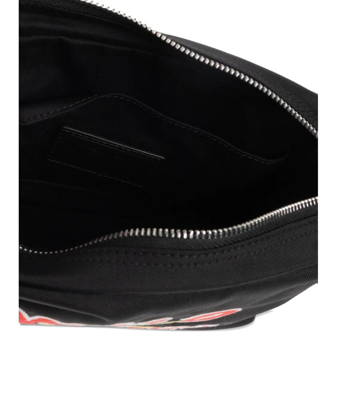 KENZO Черная синтетическая сумка на плечо, фото 5