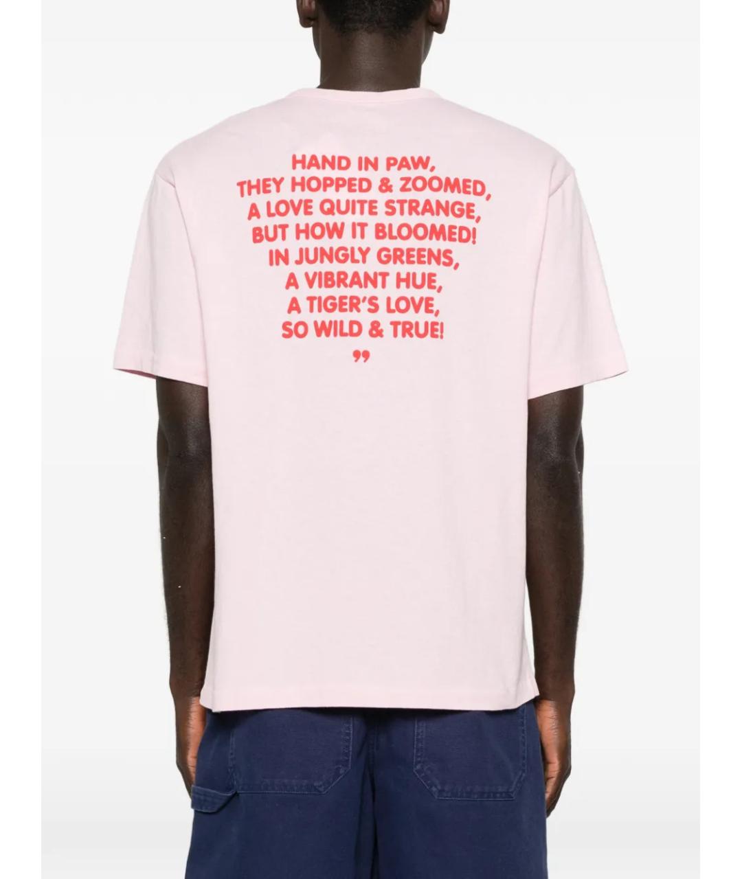 KENZO Розовая хлопковая футболка, фото 4