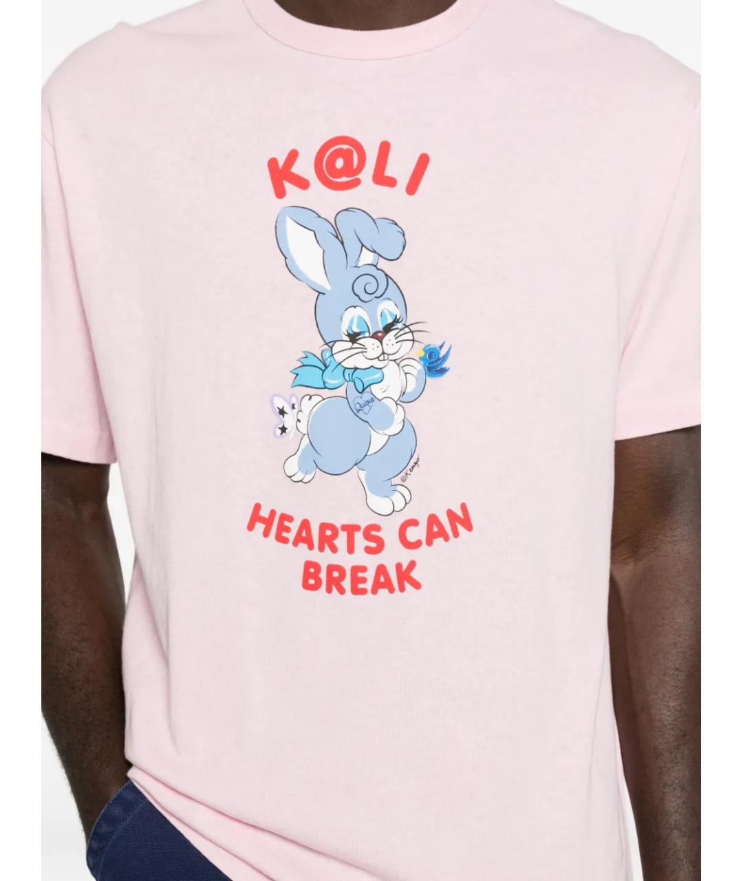 KENZO Розовая хлопковая футболка, фото 5