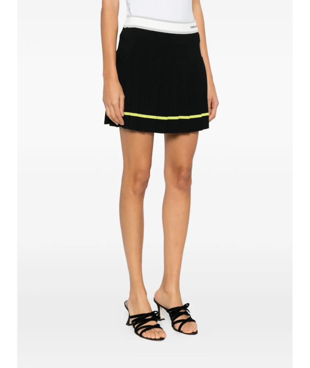 CASABLANCA Черная вискозная юбка мини, фото 3