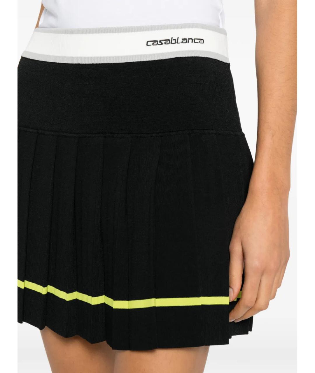 CASABLANCA Черная вискозная юбка мини, фото 5
