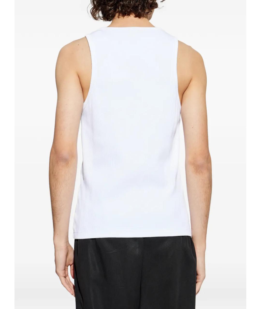 CASABLANCA Белая хлопковая майка, фото 4