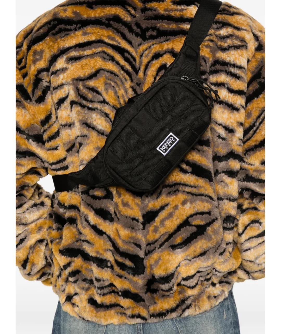 KENZO Черная поясная сумка, фото 2