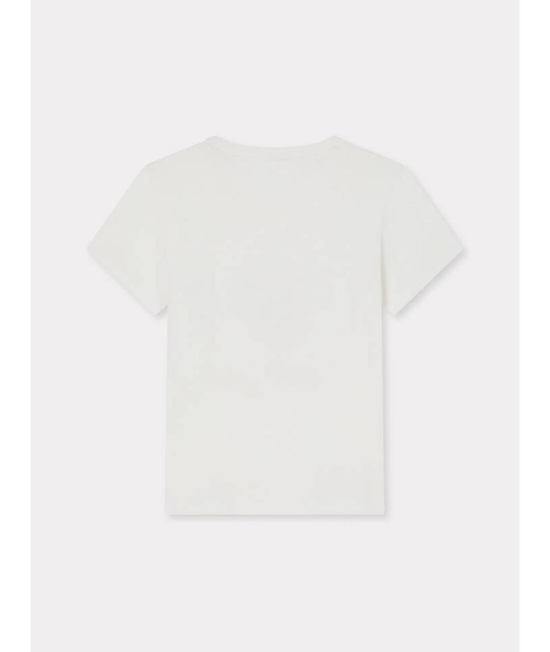 KENZO Белая хлопковая футболка, фото 6