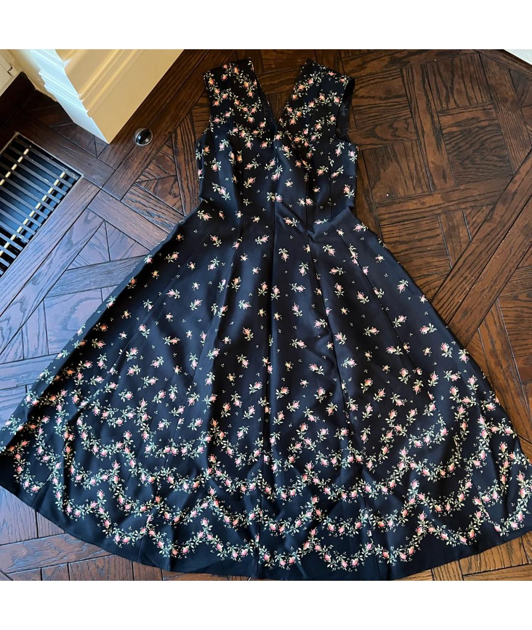 PHILOSOPHY DI LORENZO SERAFINI Черное вискозное повседневное платье, фото 8