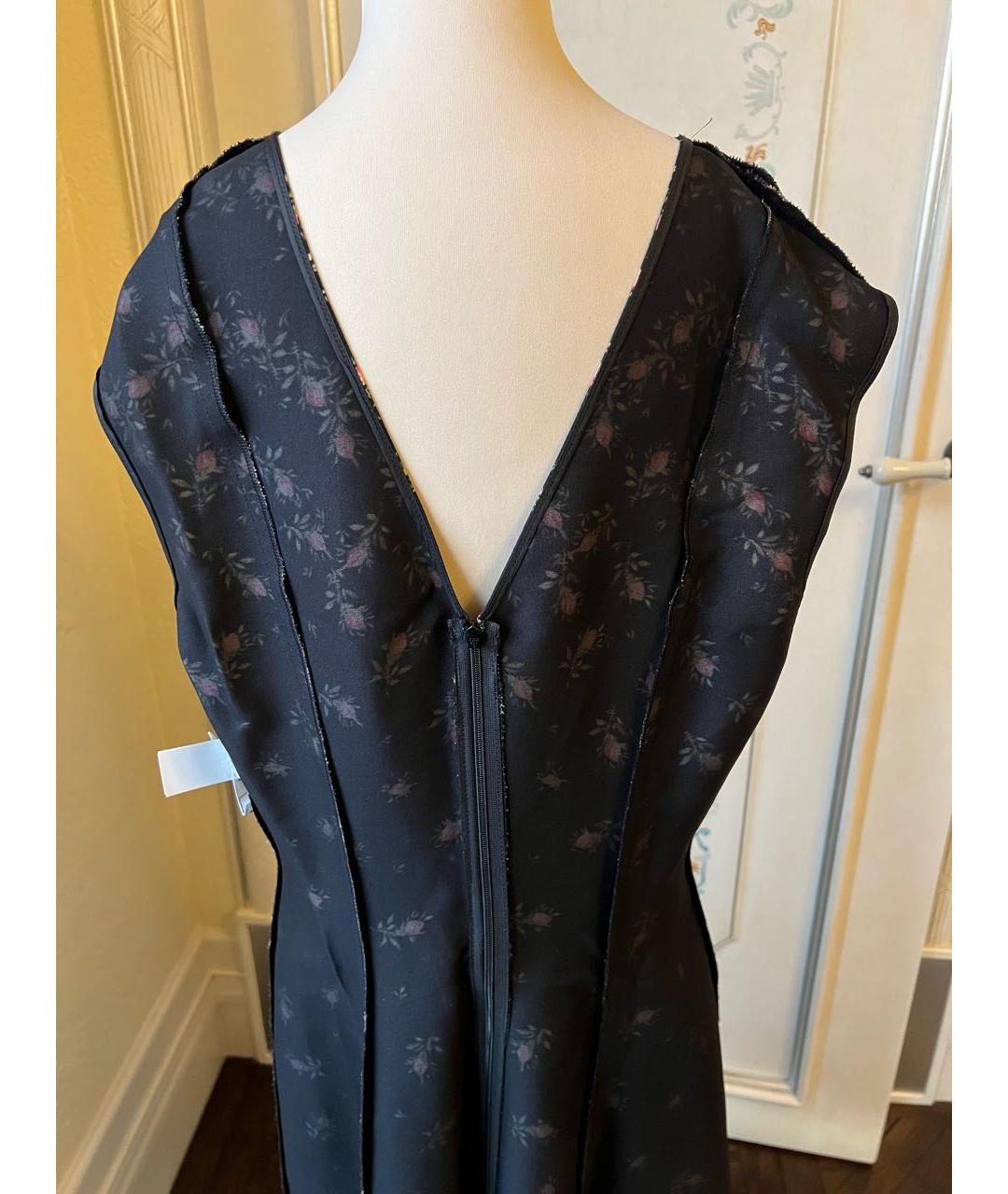 PHILOSOPHY DI LORENZO SERAFINI Черное вискозное повседневное платье, фото 5