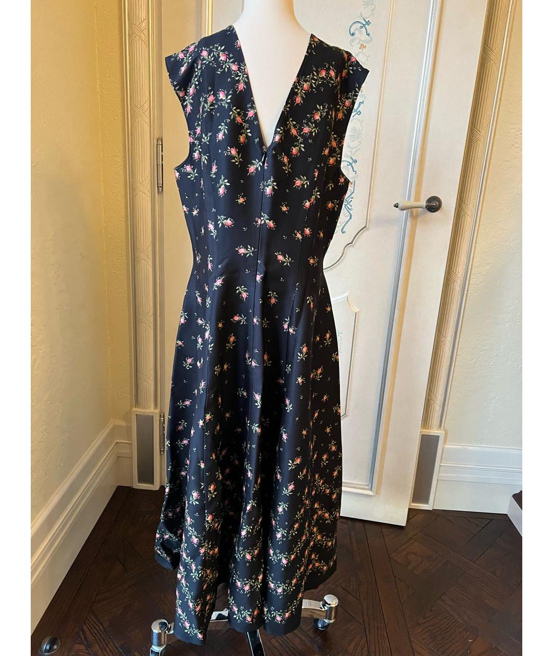 PHILOSOPHY DI LORENZO SERAFINI Черное вискозное повседневное платье, фото 2