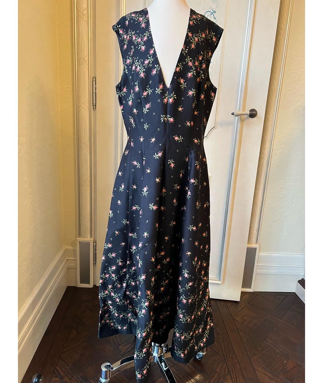 PHILOSOPHY DI LORENZO SERAFINI Черное вискозное повседневное платье, фото 9