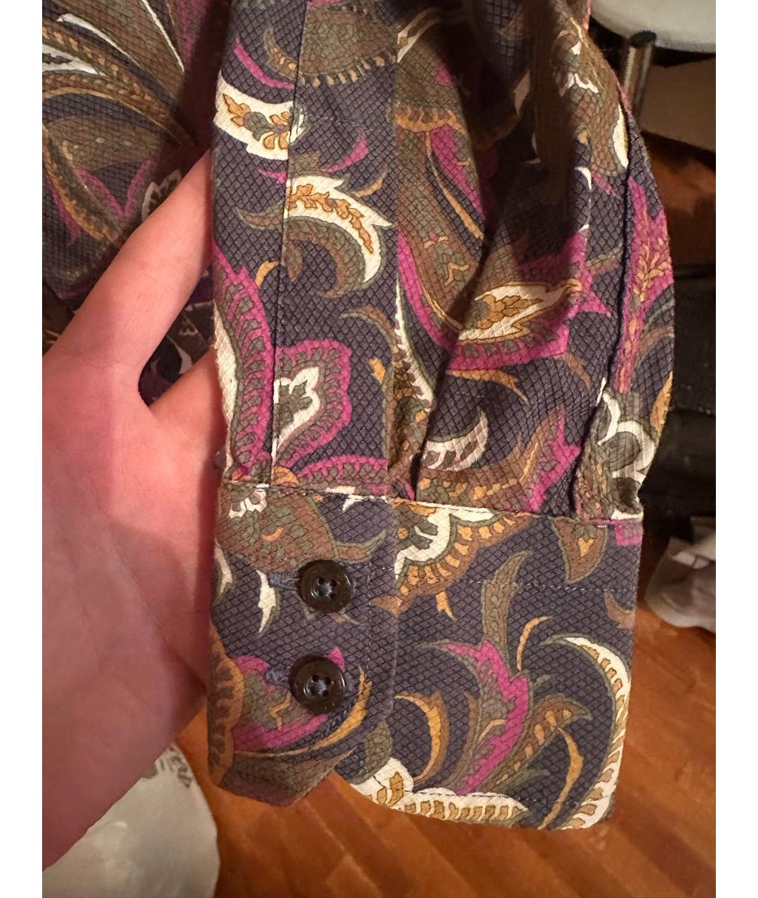 ETRO Мульти хлопко-эластановая рубашка, фото 6