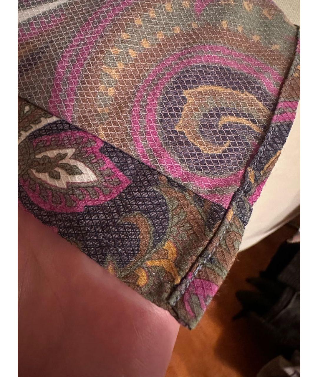 ETRO Мульти хлопко-эластановая рубашка, фото 5