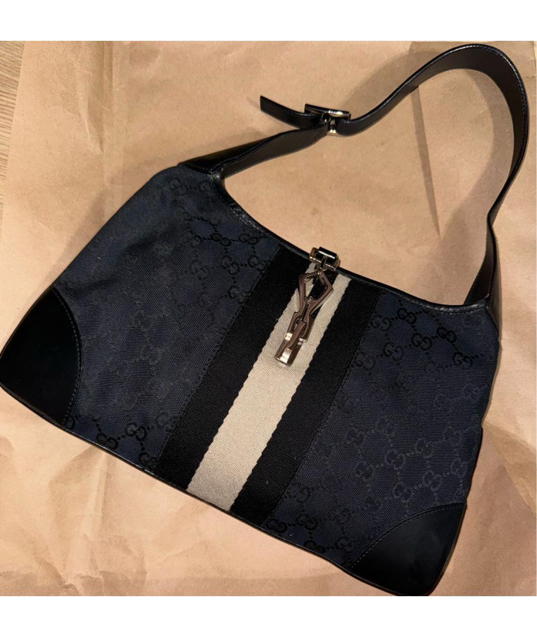 GUCCI Черная сумка с короткими ручками, фото 5