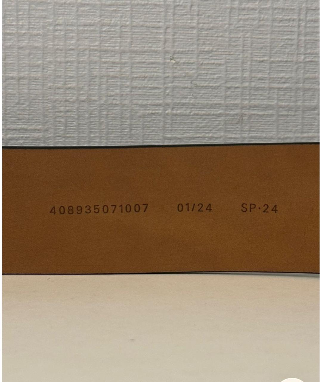 RALPH LAUREN Темно-синий кожаный ремень, фото 6