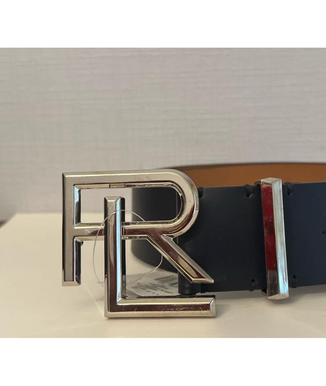 RALPH LAUREN Темно-синий кожаный ремень, фото 2