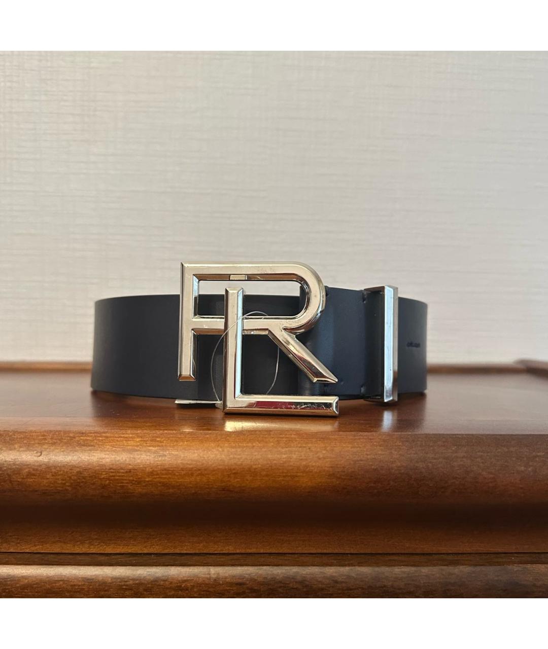 RALPH LAUREN Темно-синий кожаный ремень, фото 7