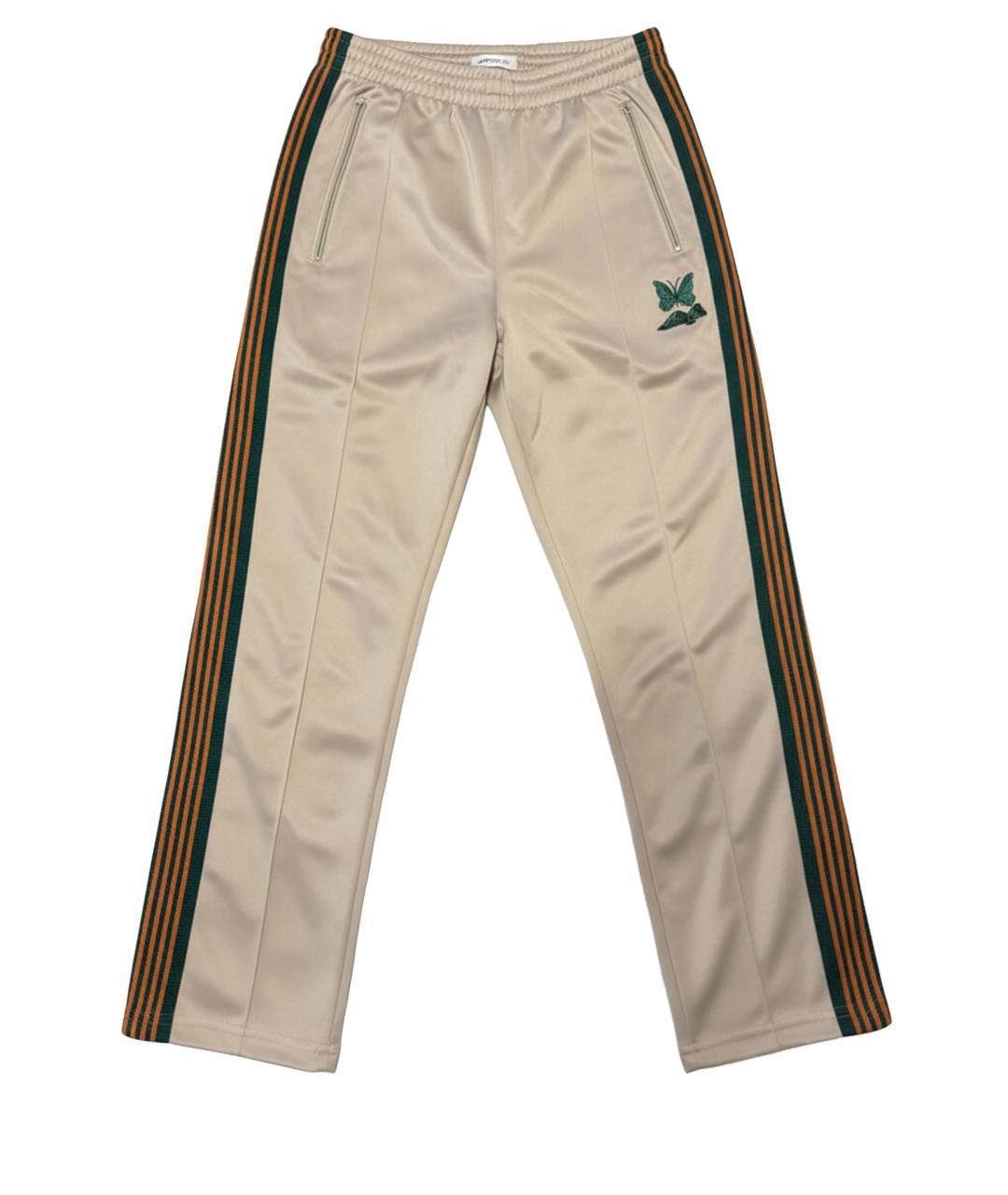 NEEDLES Бежевые прямые брюки, фото 1