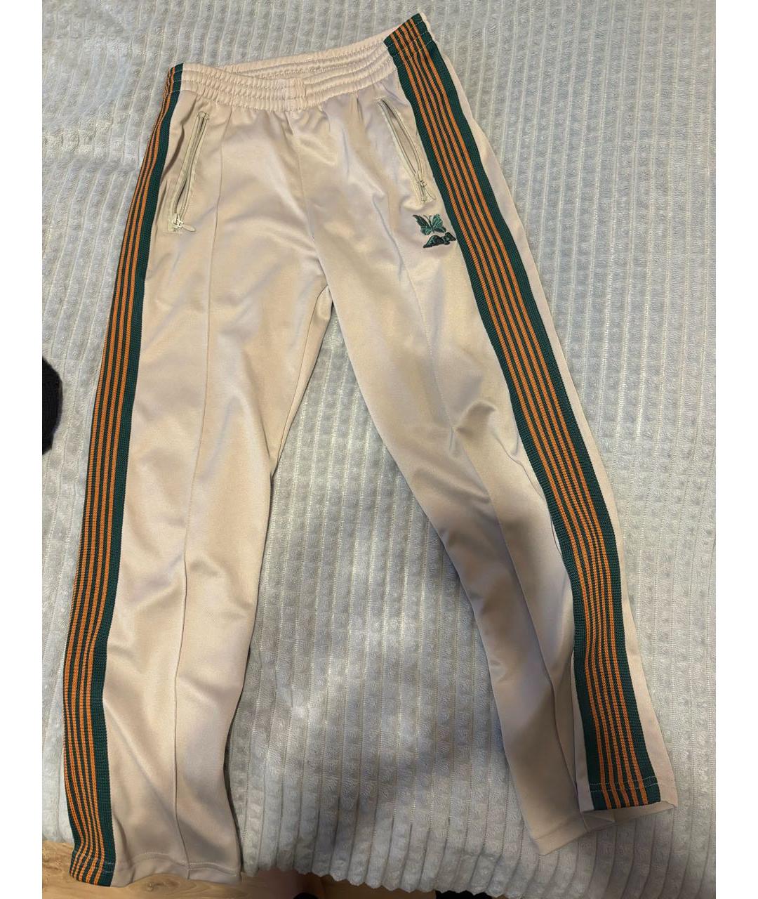 NEEDLES Бежевые прямые брюки, фото 4
