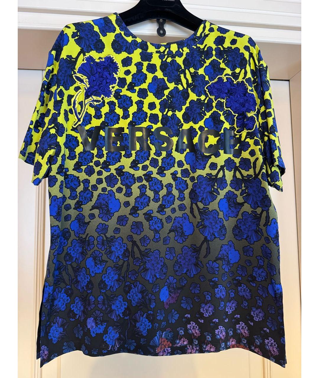 VERSACE Мульти шелковая блузы, фото 8