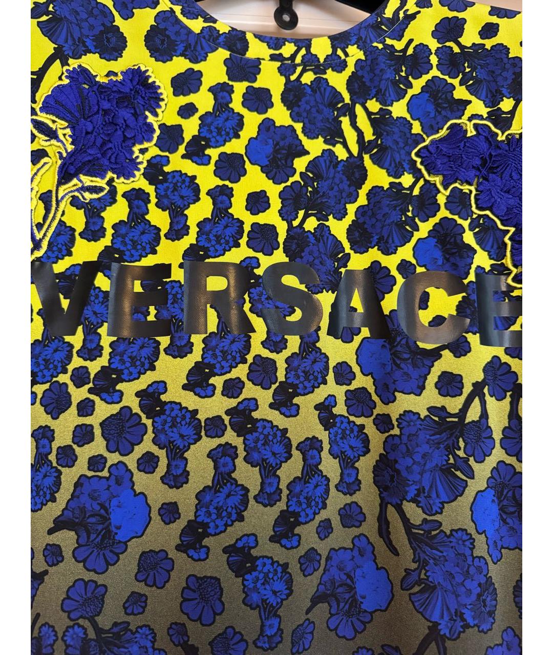 VERSACE Мульти шелковая блузы, фото 3