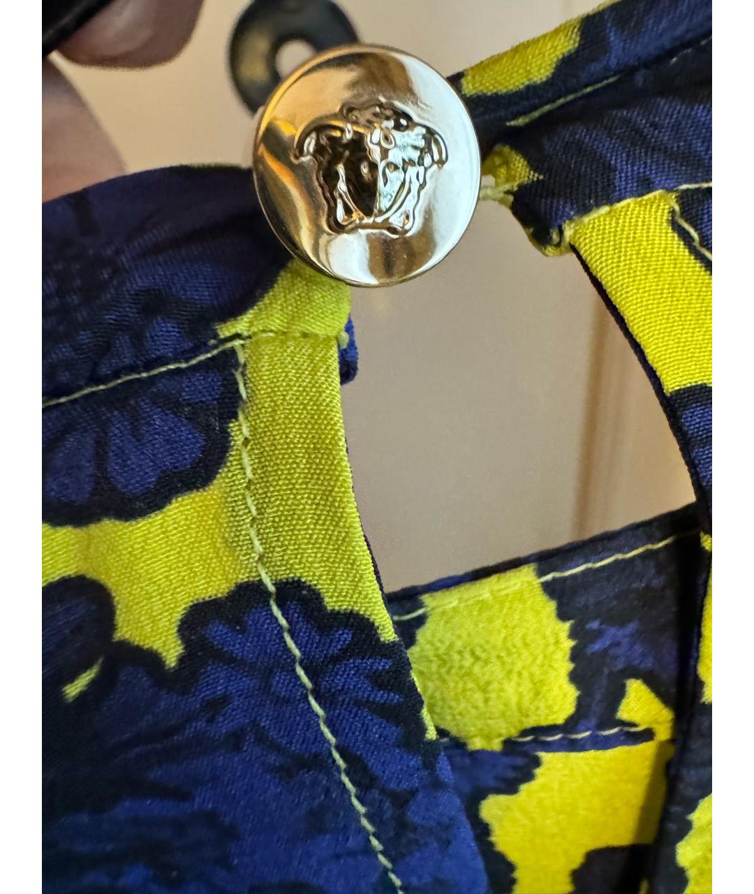 VERSACE Мульти шелковая блузы, фото 7