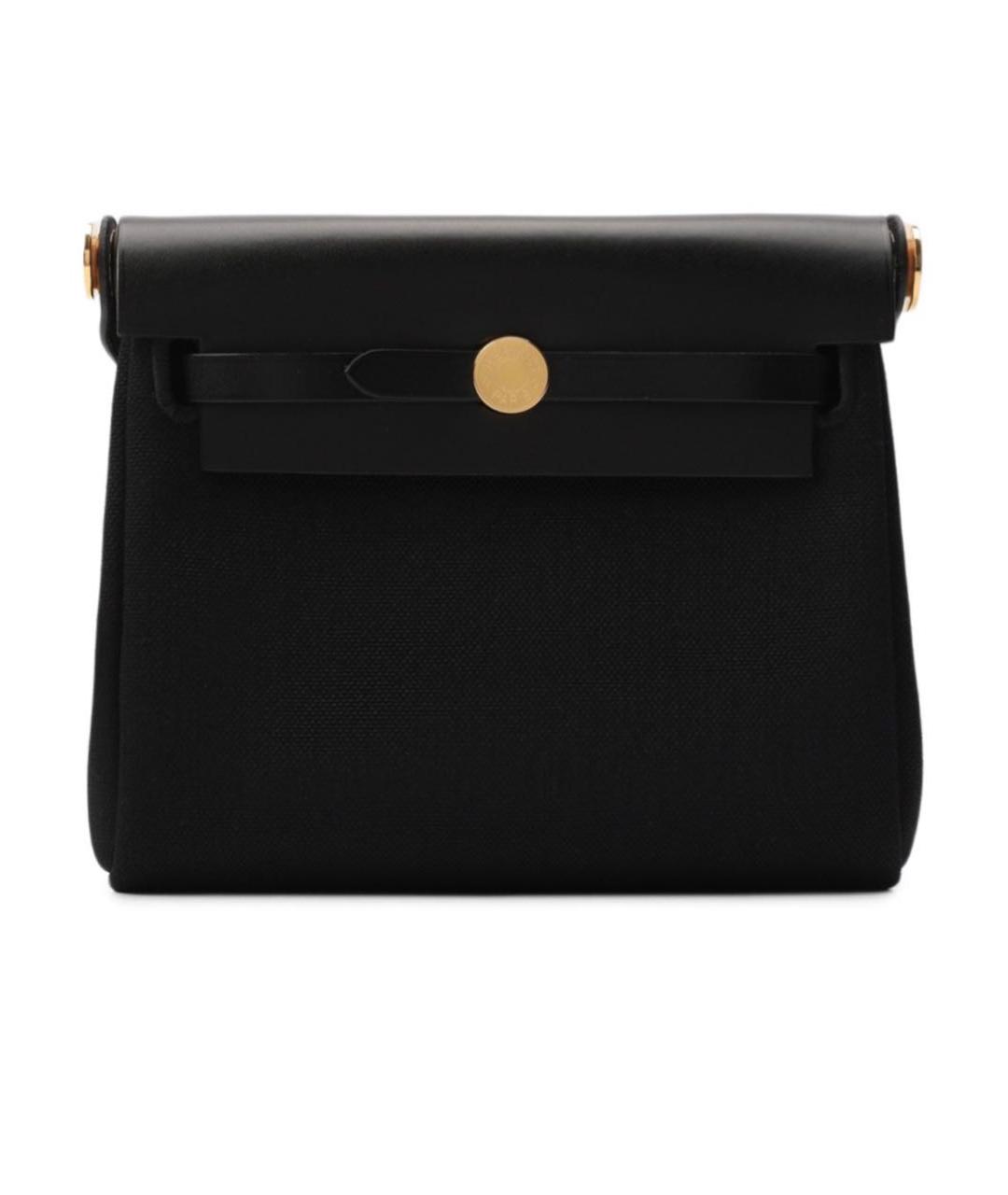 HERMES Коричневая тканевая сумка через плечо, фото 5